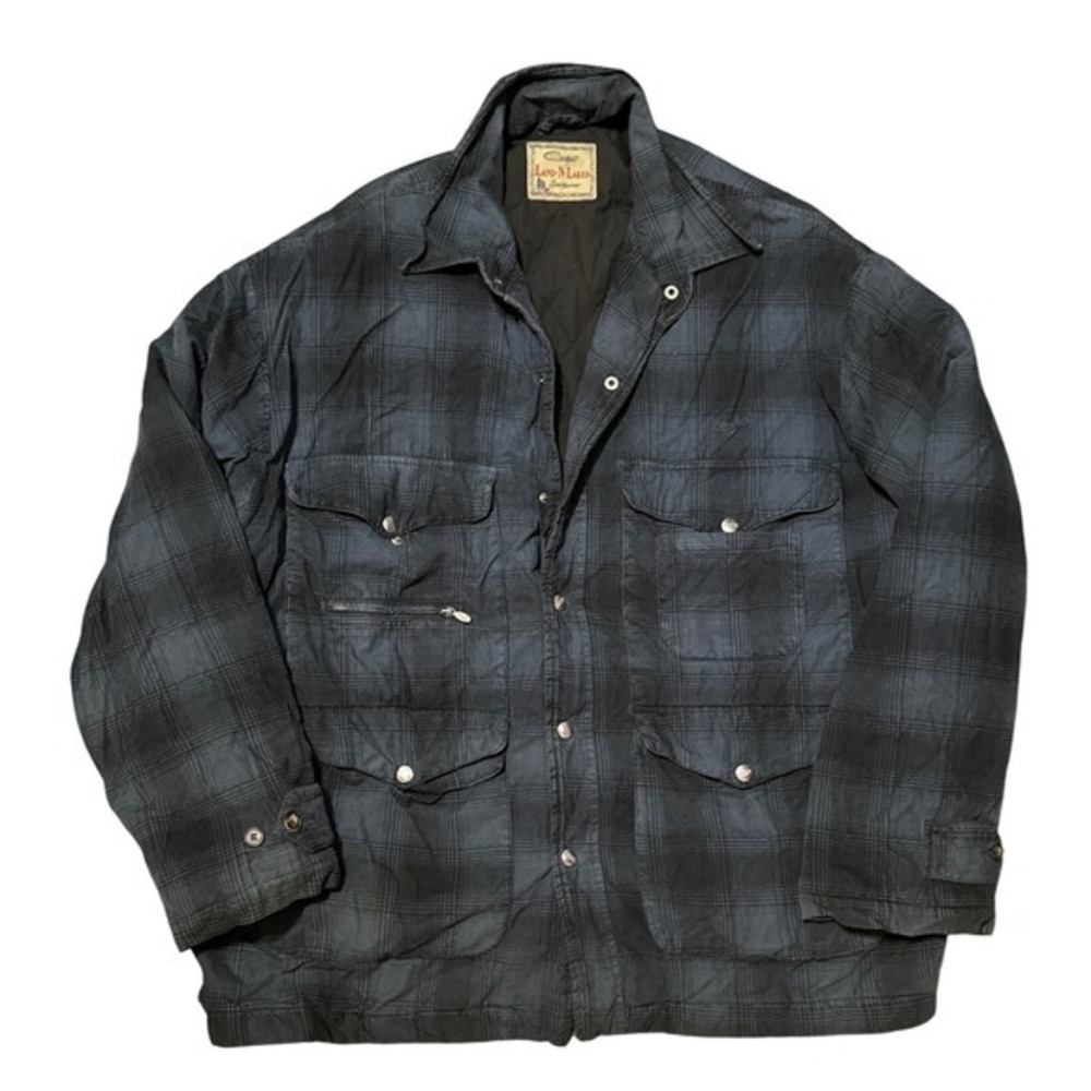 1960's Land N Lakes Corduroy Plaid Field Jacket Workwear Mens‎ XL Made in Italy
